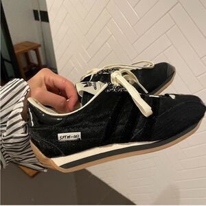 Adidas Women's Black and White Sneakers